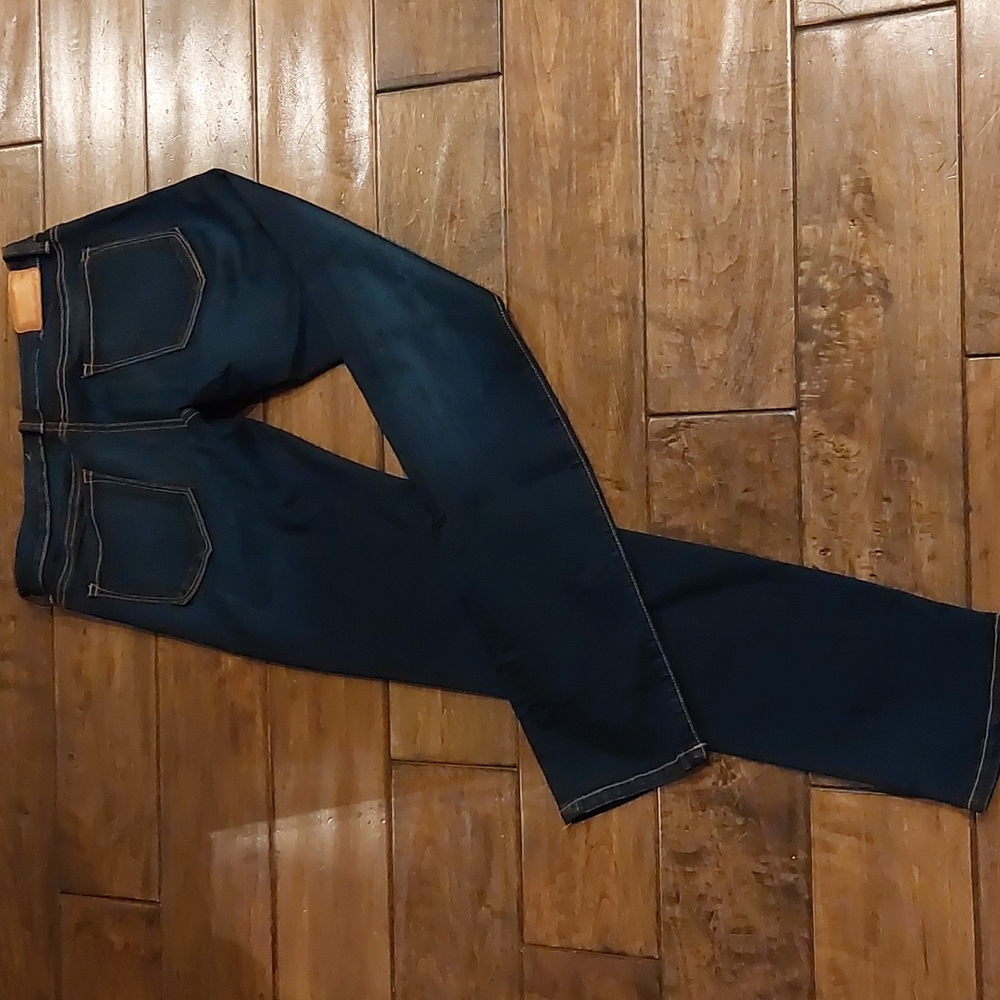 Level 99 skinny straight slim dark denim jeans size 27